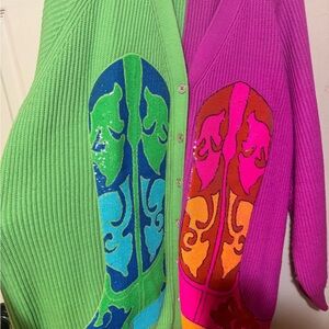 Colorful Women's Sweater Set